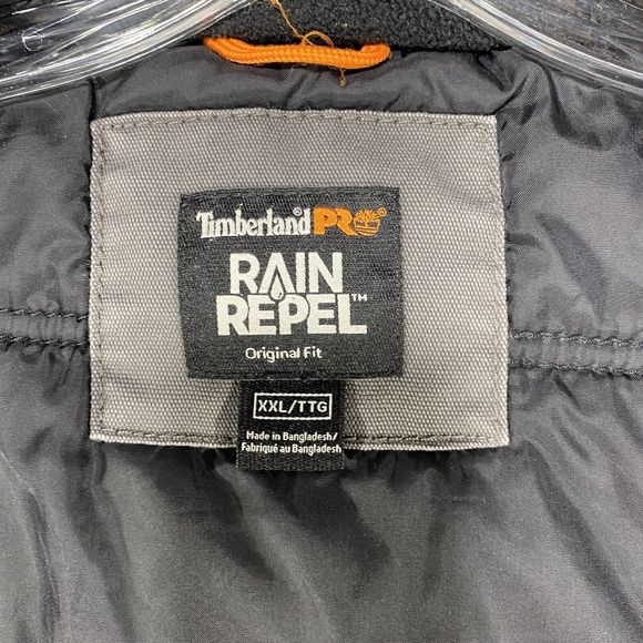 Timberland Pro Rain Repel ThermoLite Vest Men’s XXL Gray Insulated Workwear - Picture 8 of 13